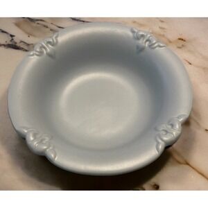 Vintage Haeger Pottery 10" Blue Bowl Basin 3055 USA Serving Farmhouse Cottage